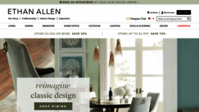 What Ethanallen.com website looked like in 2023 (This year)