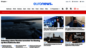 What Euronews.com website looked like in 2023 (This year)