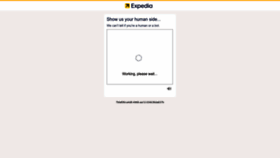 What Expedia.co.uk website looked like in 2023 (This year)