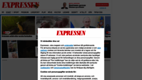 What Expressen.se website looked like in 2023 (This year)