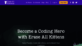 What Eraseallkittens.com website looked like in 2023 (This year)