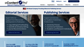 What Econtentpro.com website looked like in 2023 (2 years ago)