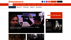 What Entertainment.ie website looked like in 2023 (This year)