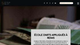 What Ecole-blot.com website looked like in 2023 (2 years ago)