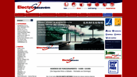 What Electrosacavem.pt website looked like in 2023 (This year)