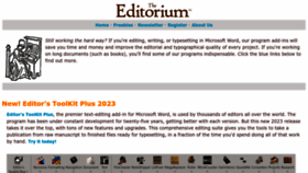 What Editorium.com website looked like in 2023 (This year)