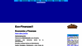 What Eco-finanzas.com website looked like in 2023 (This year)