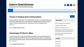 What Exploreglobalbusiness.com website looked like in 2023 (This year)