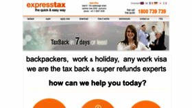 What Expresstaxback.com.au website looked like in 2023 (This year)