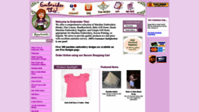 What Embroiderthis.com website looked like in 2023 (This year)
