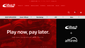 What Eibach.com website looked like in 2023 (This year)