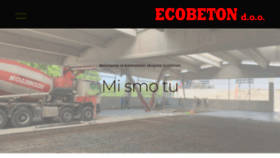 What Ecobeton.si website looked like in 2023 (1 year ago)