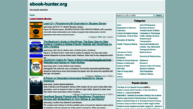 What Ebook-hunter.com website looked like in 2023 (This year)