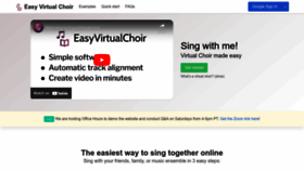 What Easyvirtualchoir.com website looked like in 2023 (This year)