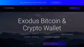 What Exodus.io website looked like in 2023 (This year)