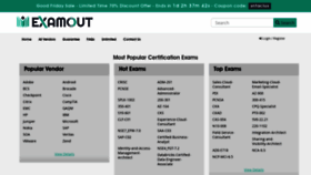 What Examout.co website looked like in 2023 (This year)
