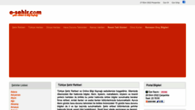 What E-sehir.com website looked like in 2023 (This year)