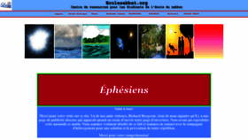 What Ecolesabbat.org website looked like in 2023 (This year)