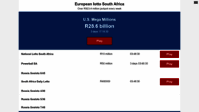 What Eurooppalotto.co.za website looked like in 2023 (This year)