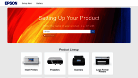 What Epson.sn website looked like in 2023 (This year)