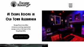 What Escaperoomlive.com website looked like in 2023 (This year)