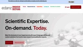 What Edanz.com website looked like in 2023 (This year)