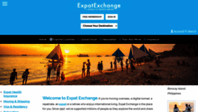 What Expatexchange.com website looked like in 2023 (This year)