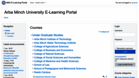 What Elearning.amu.edu.et website looked like in 2023 (This year)