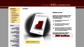 What Ekgdiagnostik.se website looked like in 2023 (This year)