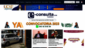 What E-tlaxcala.mx website looked like in 2023 (This year)