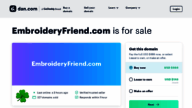 What Embroideryfriend.com website looked like in 2023 (This year)