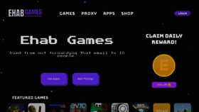 What Ehabgames.com website looked like in 2023 (This year)