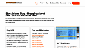 What Electriciansforums.co.uk website looked like in 2023 (This year)