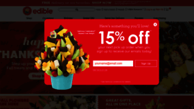 What Ediblearrangements.ca website looked like in 2023 (This year)
