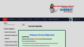 What Everestshop.net website looked like in 2023 (2 years ago)