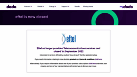 What Eftel.net.au website looked like in 2023 (This year)