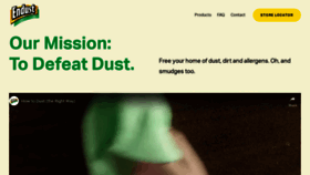 What Endust.com website looked like in 2023 (This year)