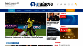 What Eltelegrafo.com.ec website looked like in 2023 (1 year ago)