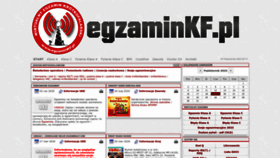 What Egzaminkf.pl website looked like in 2023 (This year)