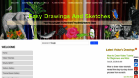 What Easy-drawings-and-sketches.com website looked like in 2023 (This year)