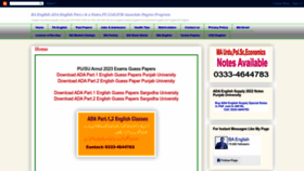 What Englishnotes4all.com website looked like in 2023 (This year)