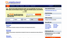 What Eslemployment.com website looked like in 2023 (This year)