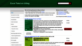 What Exceltekstenuitleg.nl website looked like in 2023 (This year)
