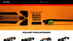 What Evolveskateboards.ca website looked like in 2023 (1 year ago)