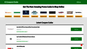 What E-coupon-code.com website looked like in 2023 (This year)