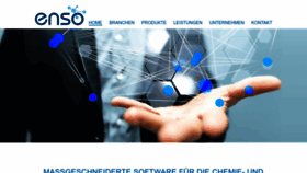 What Enso-software.com website looked like in 2023 (1 year ago)