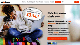 What Eztaxreturn.com website looked like in 2023 (This year)