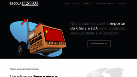 What Escolaimportar.com.br website looked like in 2023 (This year)