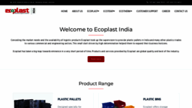 What Ecoplastindia.in website looked like in 2023 (This year)