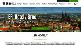 What Efihotel.cz website looked like in 2023 (This year)